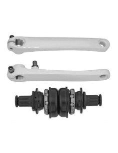 Crank Set Steel 175mm USA/BB 8t White.